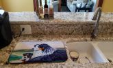 Australian Shepherd Art Dish Drying Mat