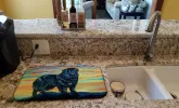 Newfoundland Art Dish Drying Mat
