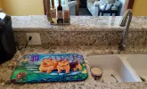 Norwich Terrier 2 Art Dish Drying Mat