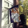 Siberian Husky   Artwork House Flag