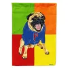 Pug - Go Team Varsity - Artwork House Flag