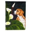 Beagle - Lillies House Flag