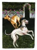 Greyhounds - Rose Garden Frolick - Artwork House Flag