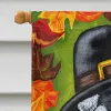 Schnauzer  -Thanksgiving Friends  -  Artwork House Flag