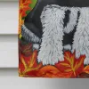 Schnauzer  -Thanksgiving Friends  -  Artwork House Flag