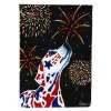 Dalmatian - For our Heros Fireworks Patriotic - Artwork House Flag