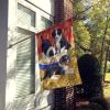 Border Collie Pups House Flag