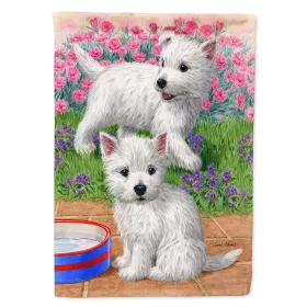 Westie - Pups -  Artwork House Flag