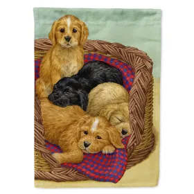 Puppies Artwork House Flag