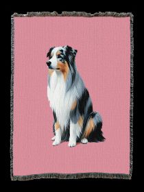 Australian Shepherd - Cotton Woven Throw