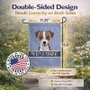 Jack Russell Terrier Welcome Flag Garden Size