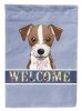 Jack Russell Terrier Welcome Flag Garden Size