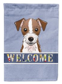 Jack Russell Terrier Welcome Flag Garden Size