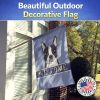 Boston Terrier Welcome House Flag