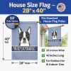 Boston Terrier Welcome House Flag