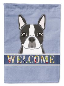 Boston Terrier Welcome House Flag
