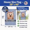 Yorkshire Terrier Welcome House Flag