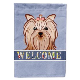 Yorkshire Terrier Welcome House Flag