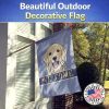 Golden Retriever Welcome House Flag
