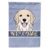 Golden Retriever Welcome House Flag