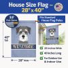 Schnauzer Welcome House Flag