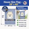 Pomeranian Welcome House Flag