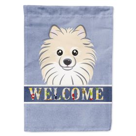 Pomeranian Welcome House Flag