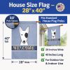 Bull Terrier Welcome House Flag