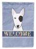 Bull Terrier Welcome House Flag