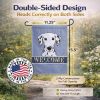 Dalmatian Welcome Flag Garden Size