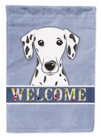 Dalmatian Welcome Flag Garden Size