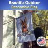 German Shepherd Welcome House Flag