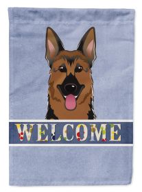 German Shepherd Welcome Flag Garden Size