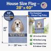 Cocker Spaniel Welcome House Flag