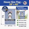 Alaskan Malamute Welcome House Flag
