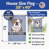 Bulldog 1 Welcome House Flag