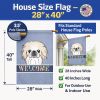Pekingese Welcome House Flag