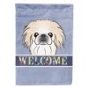 Pekingese Welcome House Flag