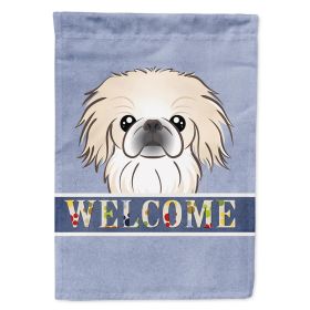 Pekingese Welcome House Flag