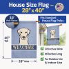 Labrador Retriever - Yellow 1 - Welcome House Flag
