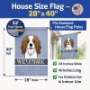 Cavalier King Charles Spaniel Welcome House Flag
