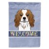 Cavalier King Charles Spaniel Welcome House Flag