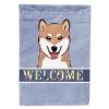 Shiba Inu Welcome House Flag