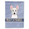 West Highland White Terrier Welcome House Flag