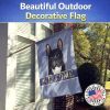 French Bulldog - Black - Welcome House Flag
