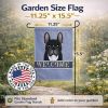 French Bulldog Welcome Flag Garden Size