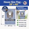 Saluki Welcome House Flag