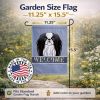 Japanese Chin Welcome Flag Garden Size