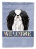 Japanese Chin Welcome Flag Garden Size