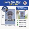 Weimaraner Welcome House Flag